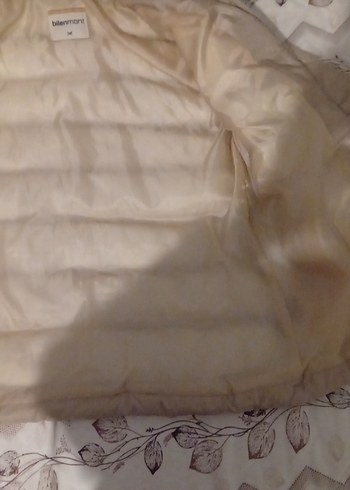 Bej Fermuarlı Kadın Şişme mont - Görsel 5