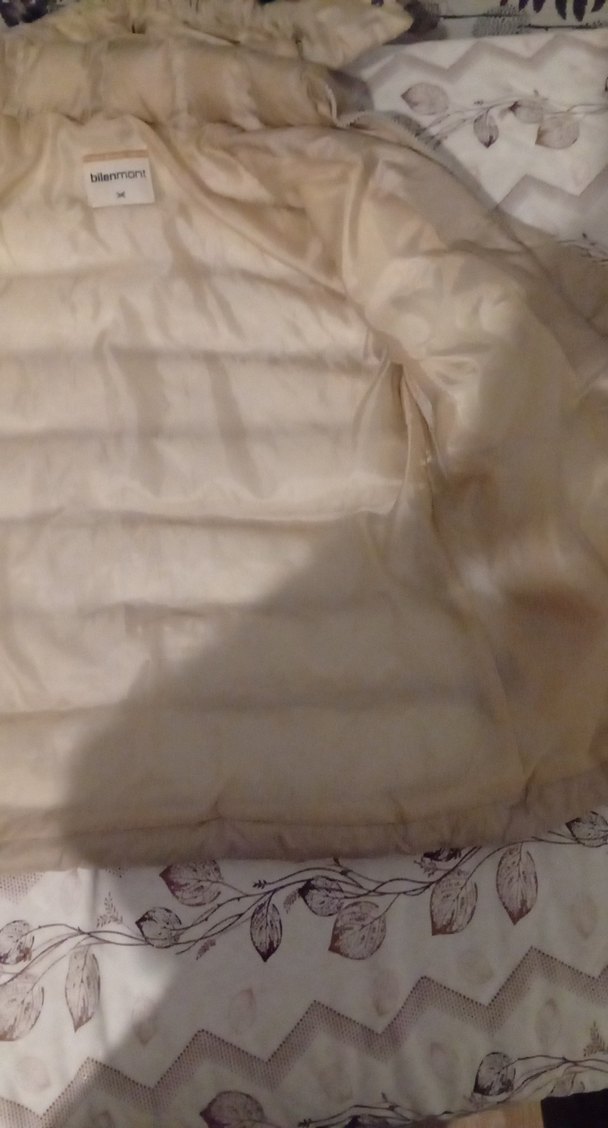 Bej Fermuarlı Kadın Şişme mont - Görsel 5