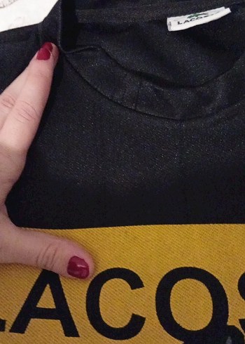 Lacoste Erkek Gri Streetwear Rozet - Görsel 3