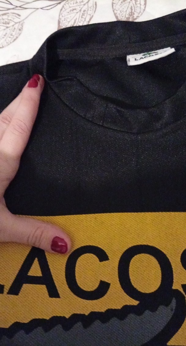 Lacoste Erkek Gri Streetwear Rozet - Görsel 3