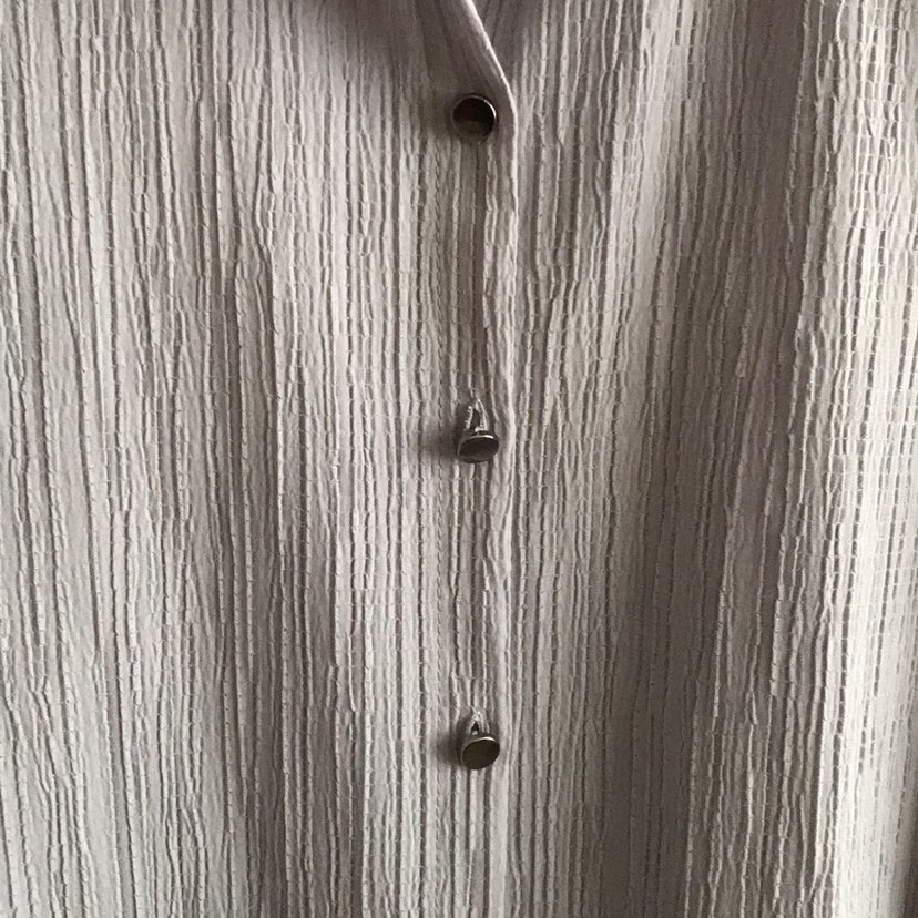 Lila Düğmeli Uzun Kollu Tunik Gömlek - Görsel 4