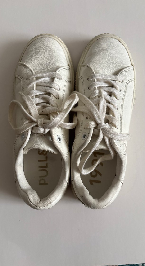 Pull and Bear Beyaz Bağcıklı Kadın Spor Ayakkabı - Görsel 2