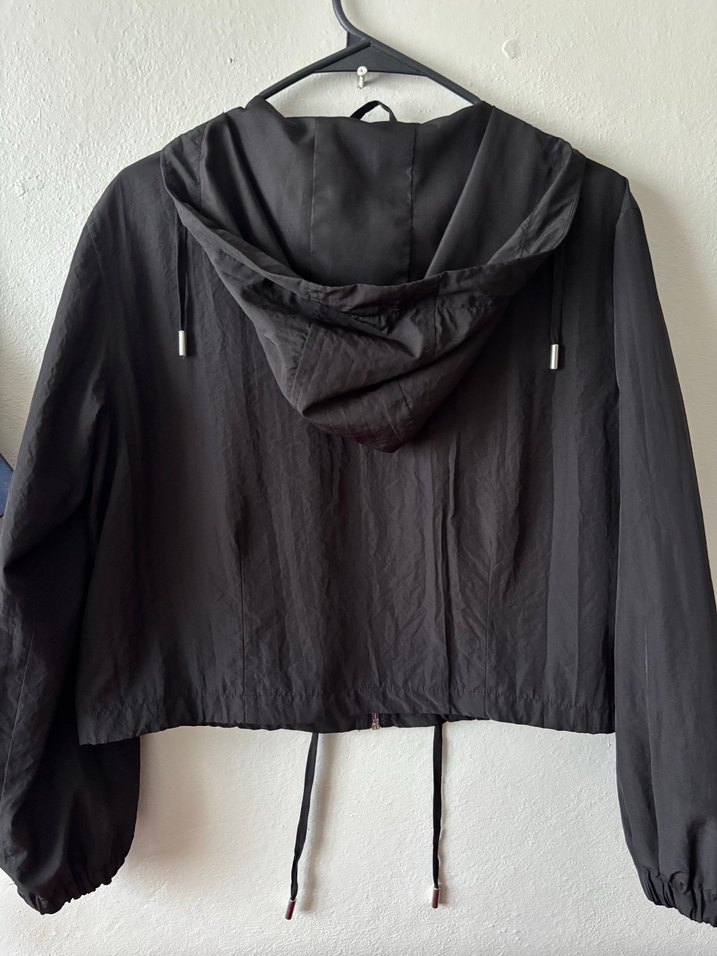 Pull and Bear Kadın Siyah Fermuarlı Rahat Ceket - Görsel 2