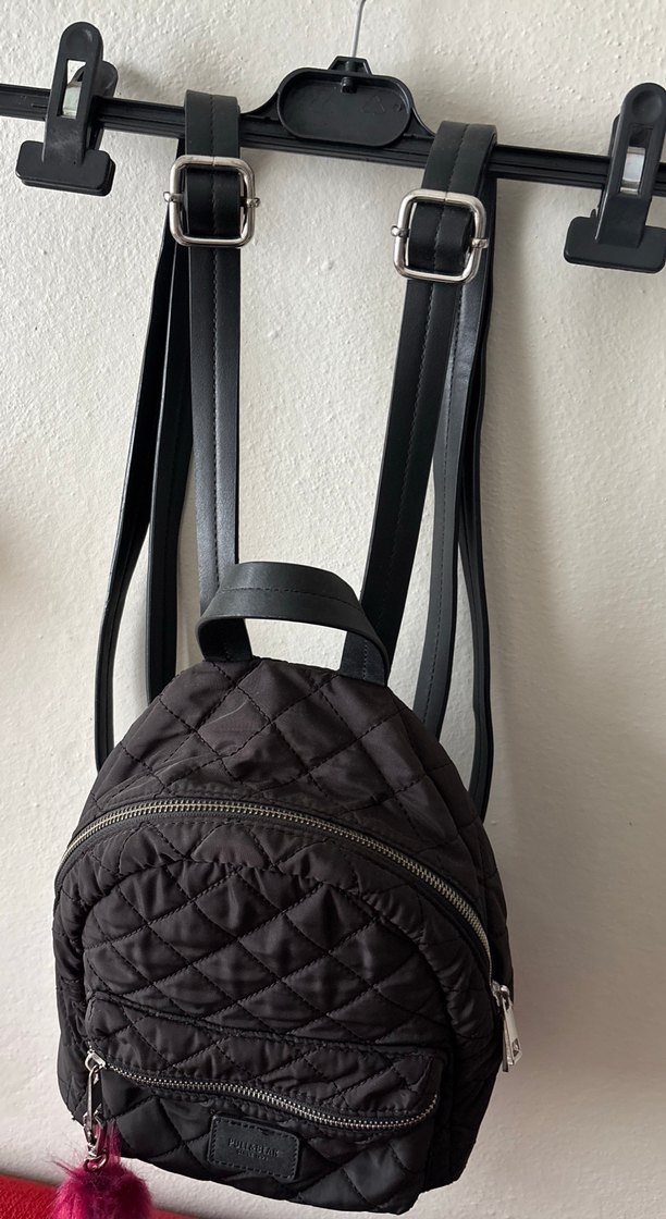 Pull and Bear Pembe Püsküllü Kadın Sırt Çantası - Görsel 2