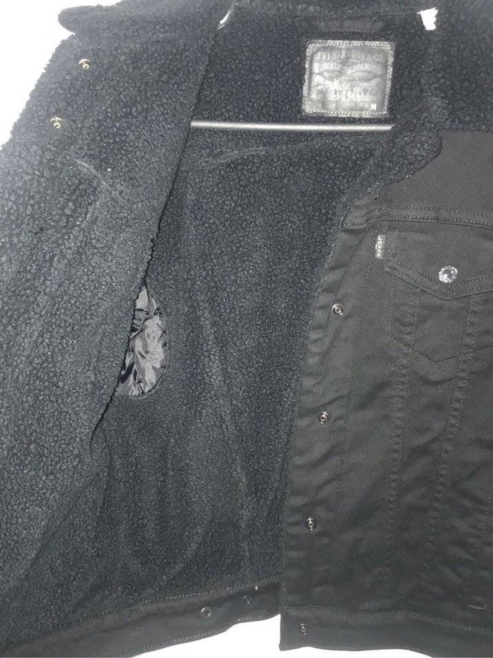 Levis Siyah Kadın İçi Polarlı Denim Ceket - Görsel 3