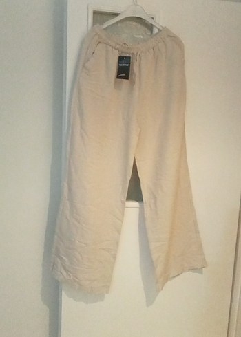 ekru bol paça pantolon