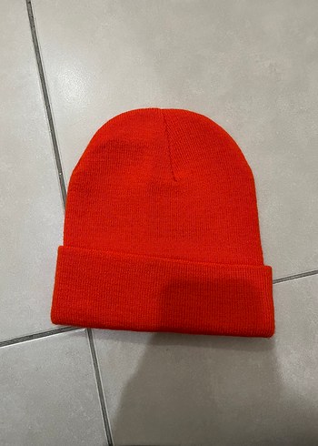 Kadın Turuncu Örgü Polar Bere