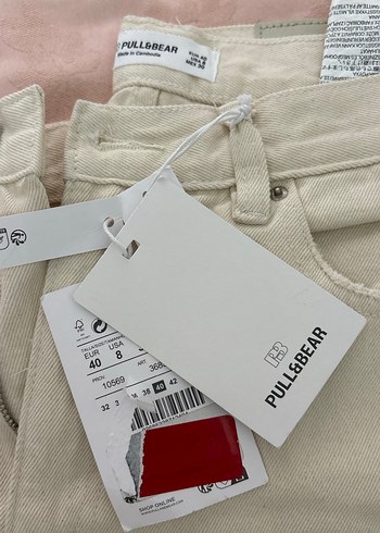 Bej Kadın Kot Pantolon - Görsel 2