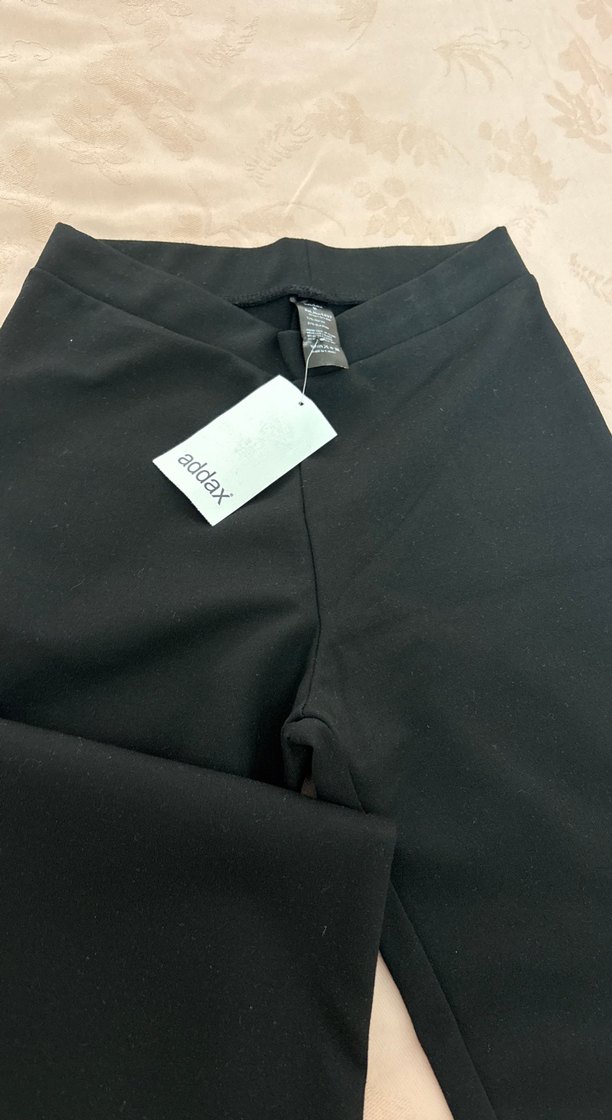 Siyah Kadın Midi İspanyol Paça Pantolon - Görsel 2