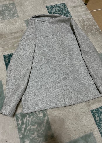 Düğmeli Gri Erkek Polar Ceket - Görsel 3