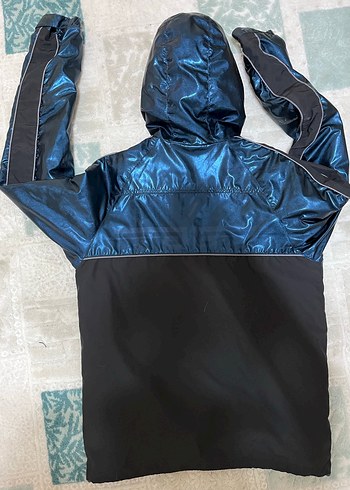 Kapüşonlu güzel mavi parlak - Görsel 3