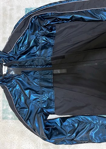 Kapüşonlu güzel mavi parlak - Görsel 2