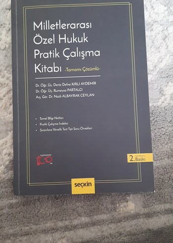 Milletlerarası Özel Hukuk Pratik Çalışma Kitabı