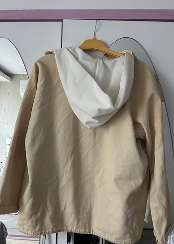 Bej Midi Kadın Keten Ceket - Görsel 2
