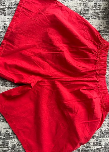 Kırmızı Midi Şort - Görsel 2