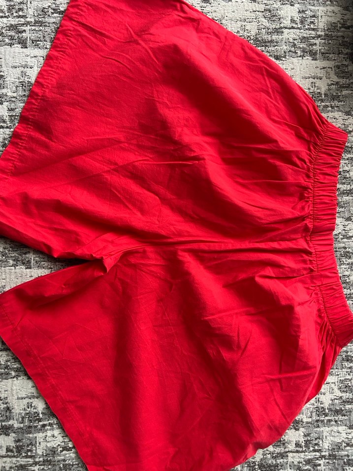 Kırmızı Midi Şort - Görsel 2