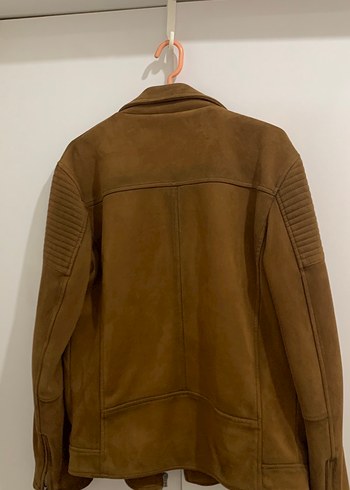 Zara Kahverengi Süet erkek Biker Ceket