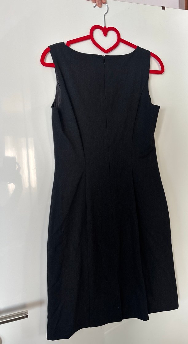 Siyah Kolsuz Uzun Elbise - Görsel 2