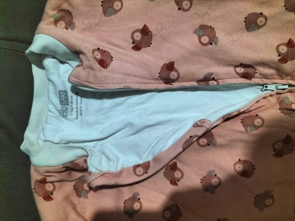 Kız Çocuk Fermuarlı Pembe Polar Pijama - Görsel 2