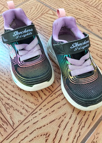 Kız Çocuk Renkli Bağcıksız  ışıklı Spor Ayakkabı - Görsel 2