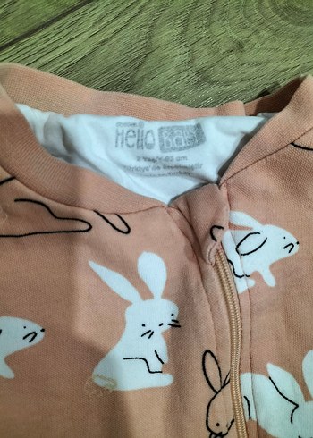 Fermuarlı Desenli Bebek Kız Tulum - Görsel 2