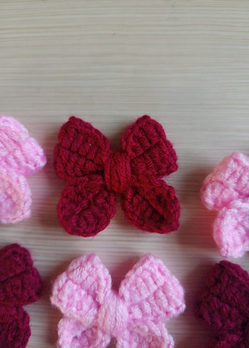 Örgü Kelebek Desenli 10 adet fiyatıdır - Görsel 2