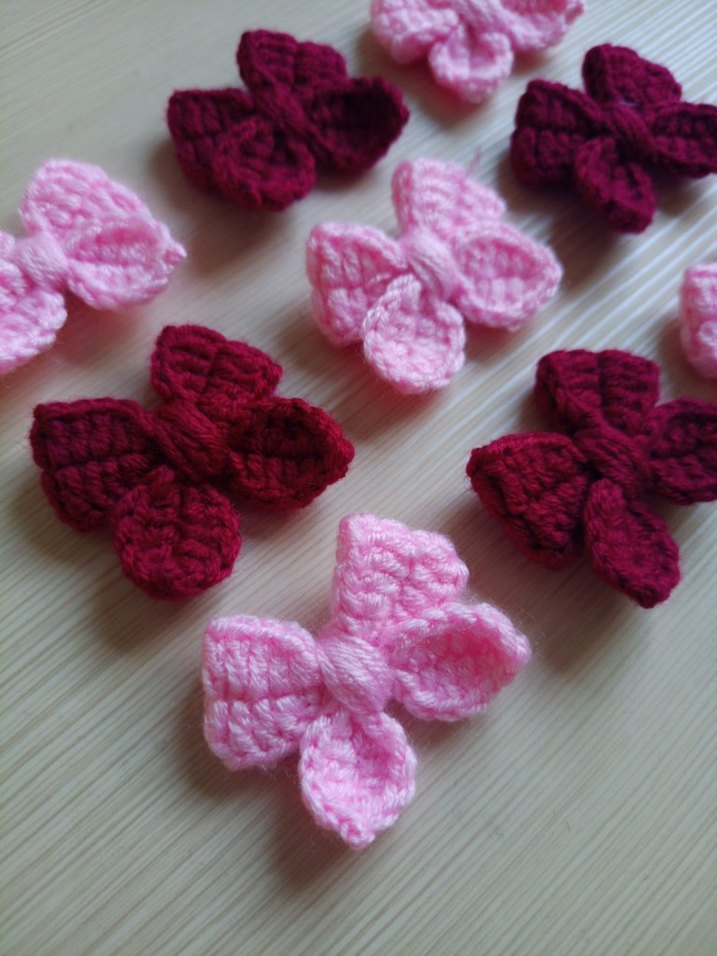 Örgü Kelebek Desenli 10 adet fiyatıdır - Görsel 3