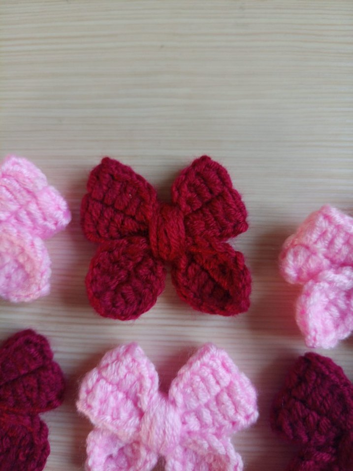 Örgü Kelebek Desenli 10 adet fiyatıdır - Görsel 2