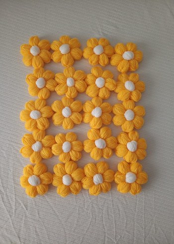 sarı papatya motif 10 adet fiyatıdır - Görsel 3