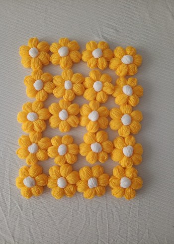 sarı papatya motif 10 adet fiyatıdır - Görsel 2