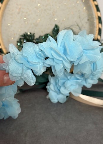 Mavi Fırfırlı Bohem Saç Aksesuarı - Görsel 5