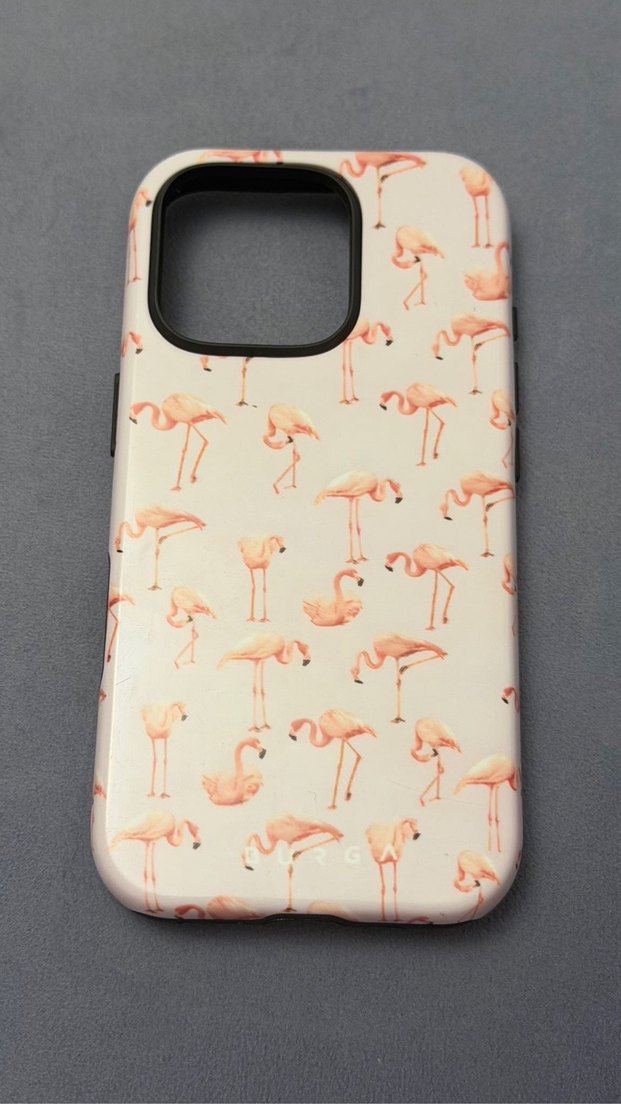 Pembe Flamingo Desenli Telefon Kılıfı - Görsel 2