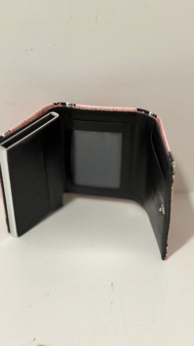 Mickey Mouse Baskılı Pembe Kadın Cüzdanı - Görsel 3