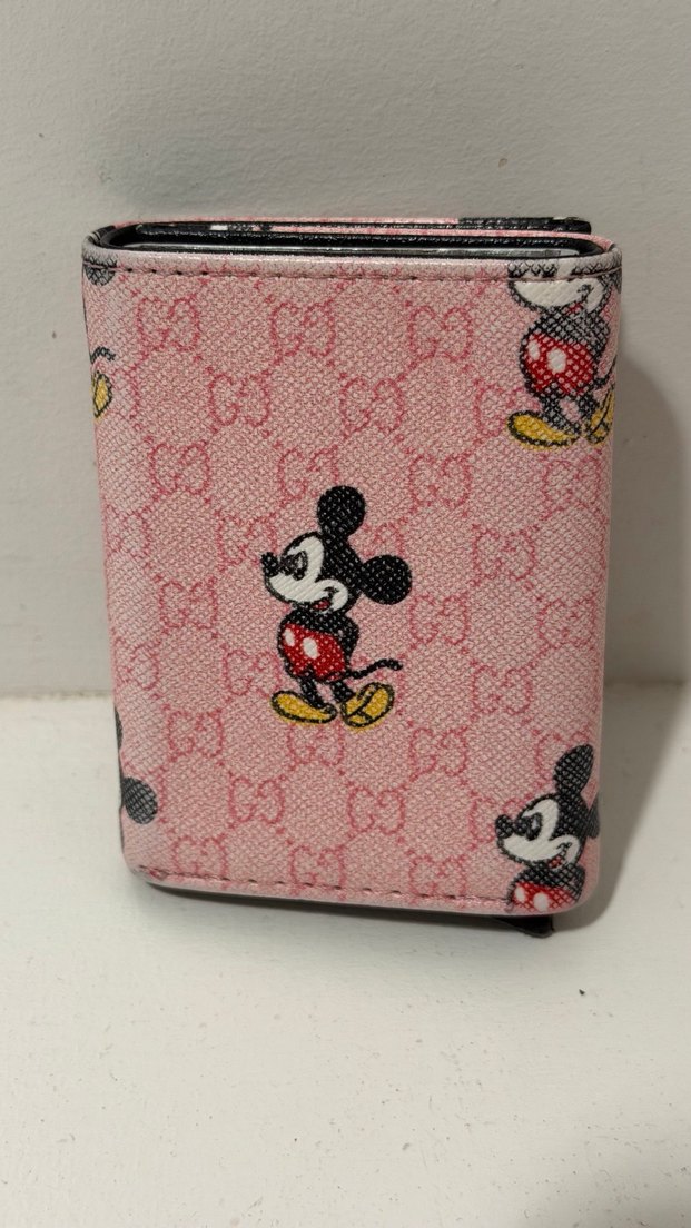 Mickey Mouse Baskılı Pembe Kadın Cüzdanı - Görsel 2
