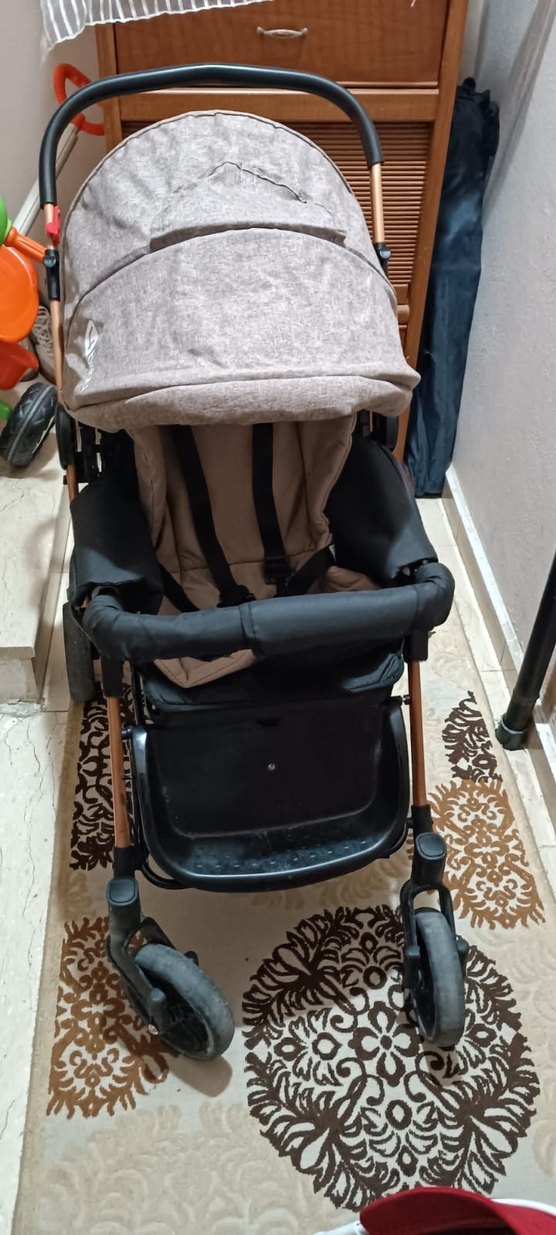 Gri Bebek Arabası - Görsel 3