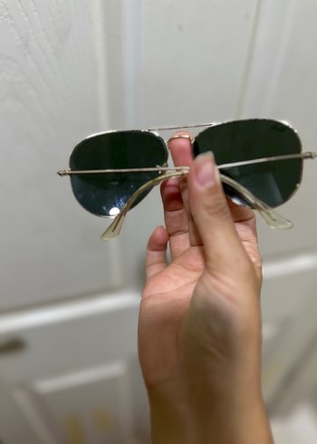 Şeffaf Altın Çerçeveli Rayban Güneş Gözlüğü - Görsel 3