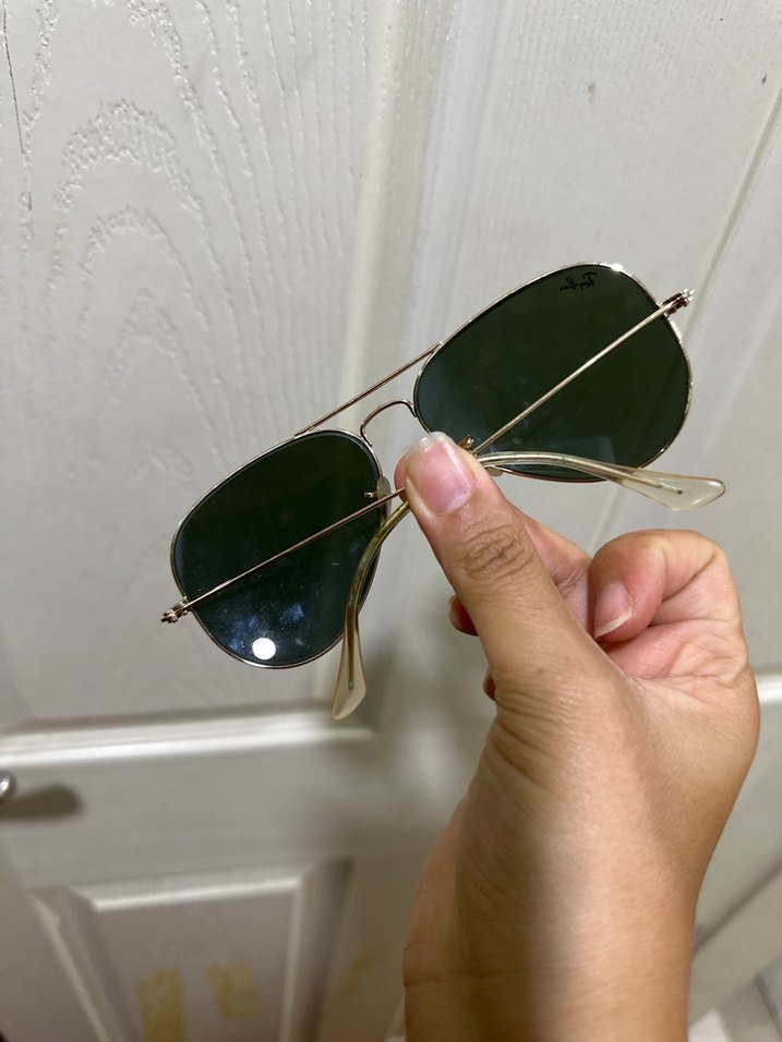 Şeffaf Altın Çerçeveli Rayban Güneş Gözlüğü - Görsel 2