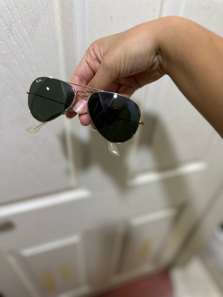 Şeffaf Altın Çerçeveli Rayban Güneş Gözlüğü - Görsel 5