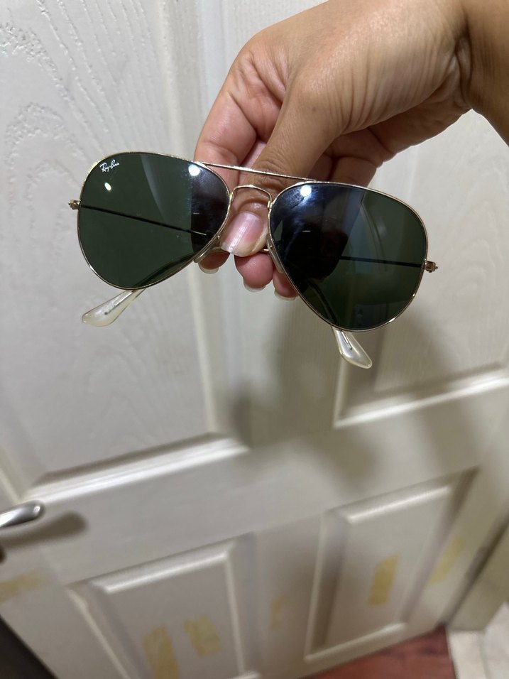 Şeffaf Altın Çerçeveli Rayban Güneş Gözlüğü - Görsel 4