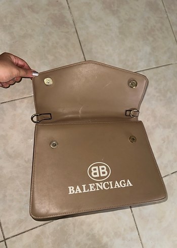 Bej Deri Balenciaga Kadın Çanta - Görsel 2