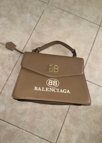 Bej Deri Balenciaga Kadın Çanta - Görsel 4