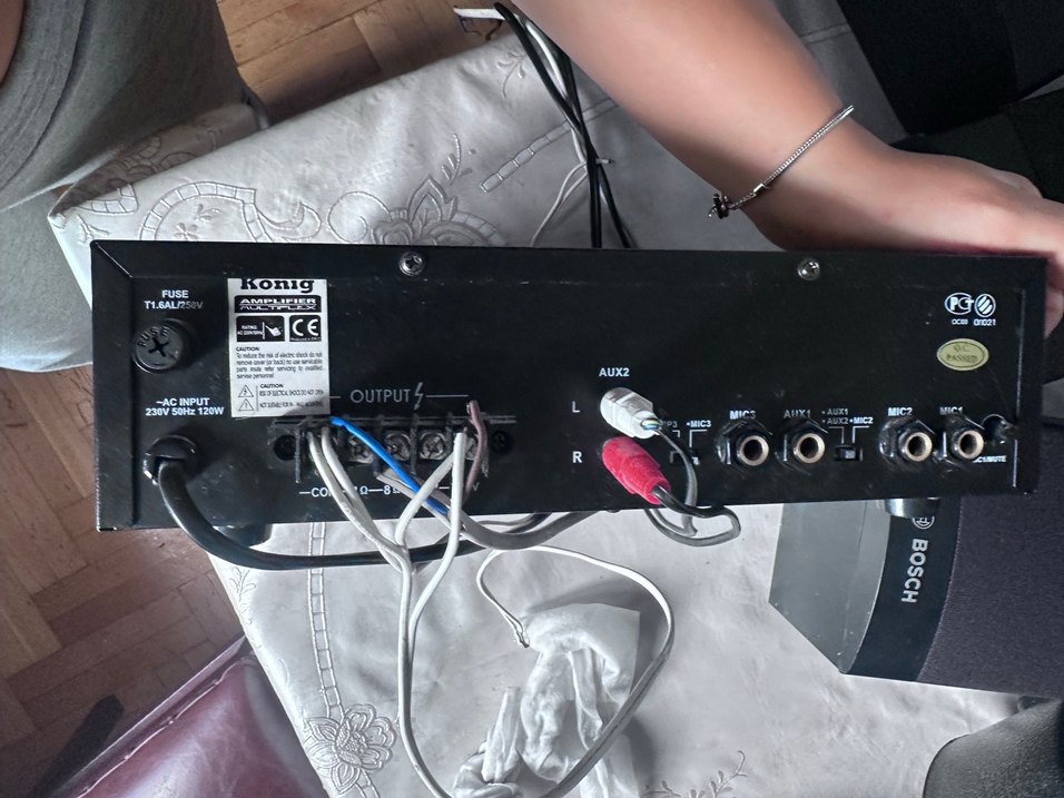 König KL-1200 Müzik Amfi Siyah - Görsel 5