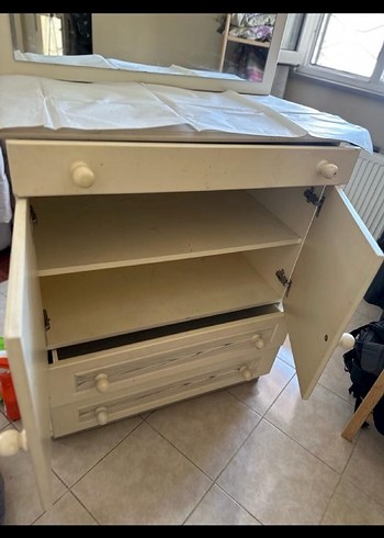 aynalı makyaj masası dolap - Görsel 6