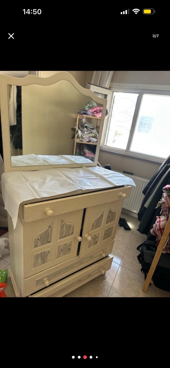 aynalı makyaj masası dolap - Görsel 3