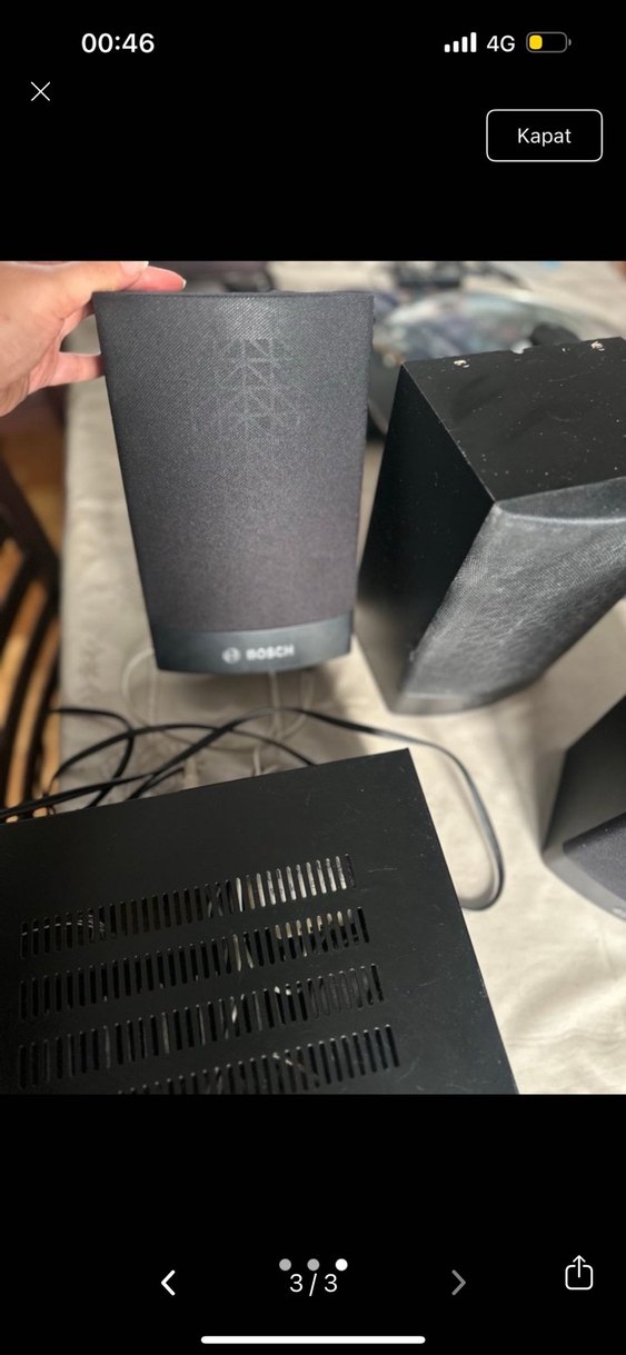 BOSCH Siyah Kabin Hoparlör - Görsel 3