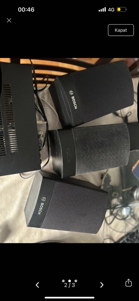 BOSCH Siyah Kabin Hoparlör - Görsel 2