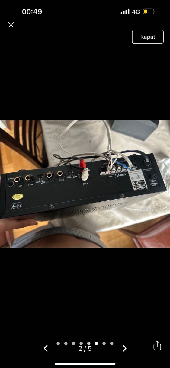 König KL-1200  Siyah Müzik Sistemi Amplifikatörü - Görsel 3