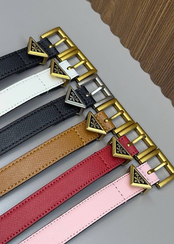 Prada Çok Renkli Deri Kadın Kemer - Görsel 2