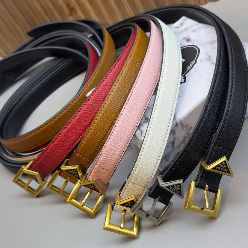 Prada Çok Renkli Deri Kadın Kemer - Görsel 3