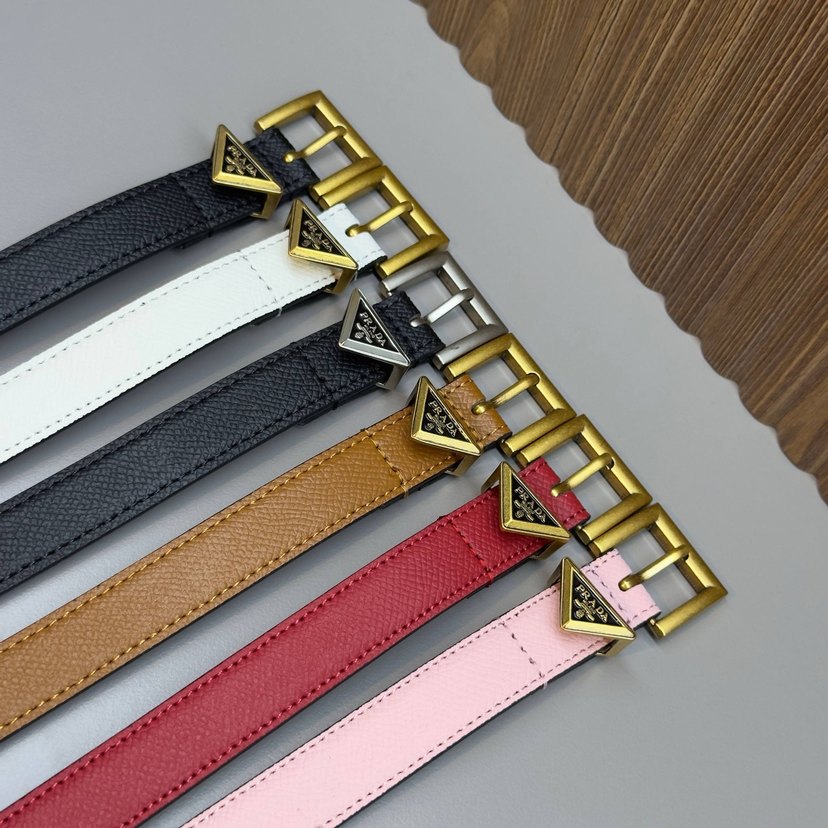 Prada Çok Renkli Deri Kadın Kemer - Görsel 2